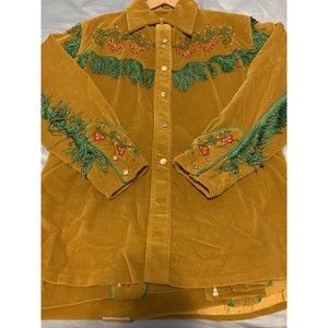 Vintage Rare Cowboy Holly Suit Set Mustard Yellow ~ Great Condition